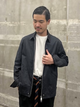 「アイテム（その他アウター）」を使った、YAMASHITAさん（メンズ・167cm）の夏コーディネート