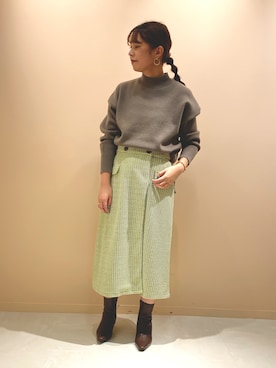 ERIKAさん（レディース・157cm）の冬コーディネート