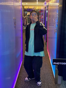 「NERDY（ノルディ）のアイテム」を使った、YorkHungさん（メンズ・180cm）の夏コーディネート