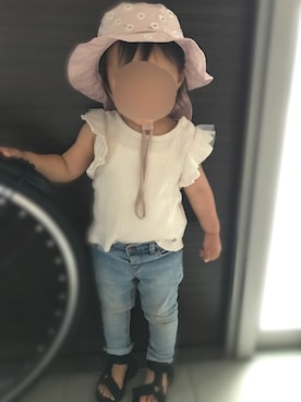「お散歩」｜🌷kszk🌷さん（キッズ・80cm）の夏コーディネート