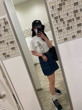 「ストリート女子」｜「アイテム（腕時計）」を使った、ニナさん（レディース・152cm）の夏コーディネート