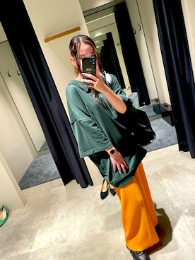 「Daniel Wellington（ダニエルウェリントン）の販売終了クラシックペティット アッシュフィールド32mm（アナログ腕時計）」を使った、ニナさん（レディース・152cm）の夏コーディネート