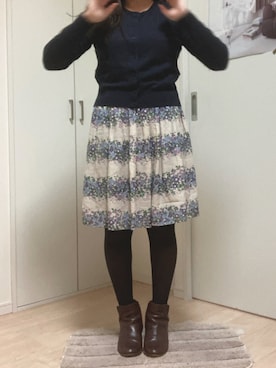 「H&M（エイチ・アンド・エム）のアイテム（カーディガン/ボレロ）」を使った、maple. さん（レディース・151cm）の春コーディネート
