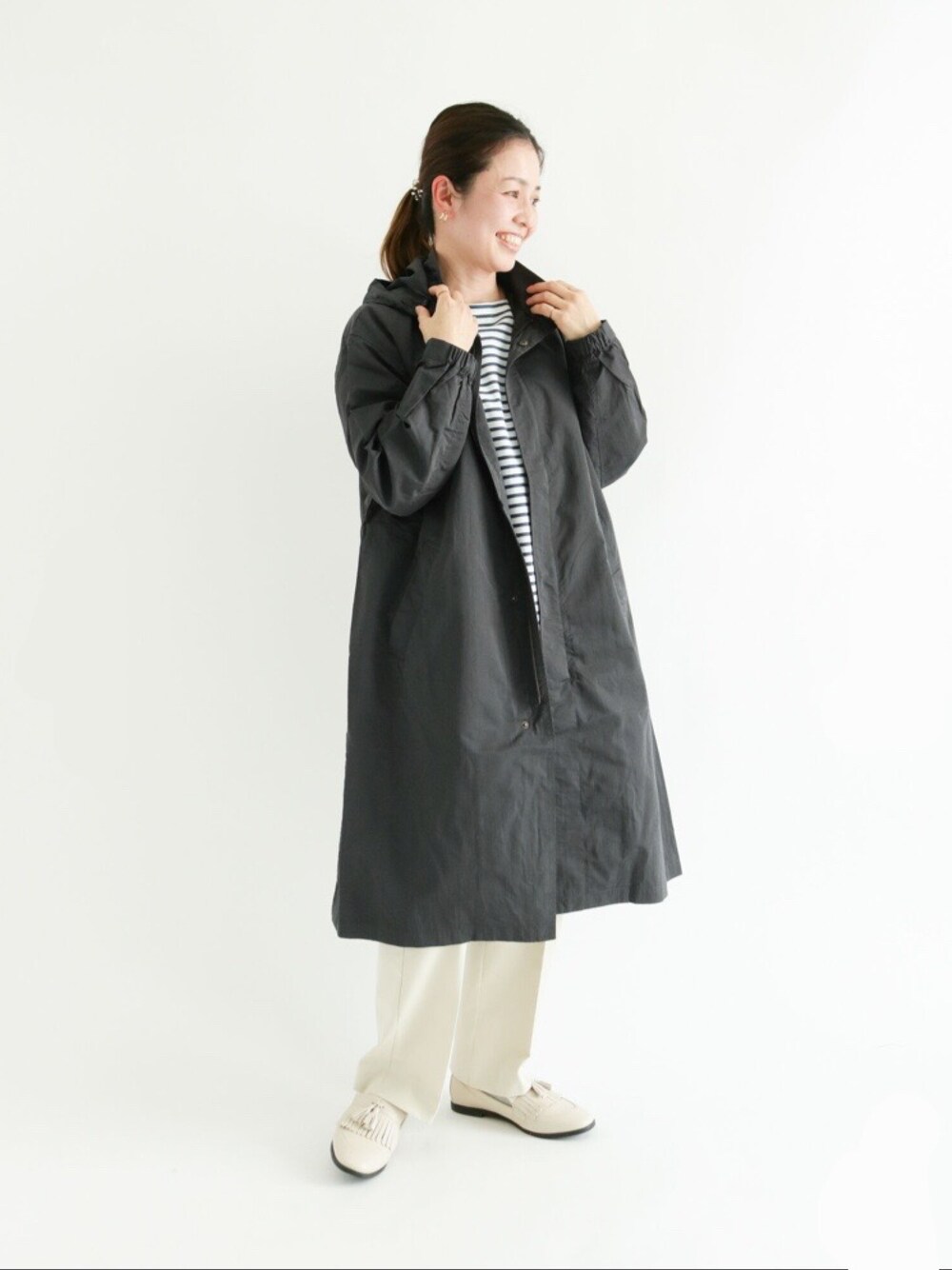 ルネ⭐︎コート36⭐︎試着のみ トムブラウン ウール×シルク ロングコート 0 レディース グレー