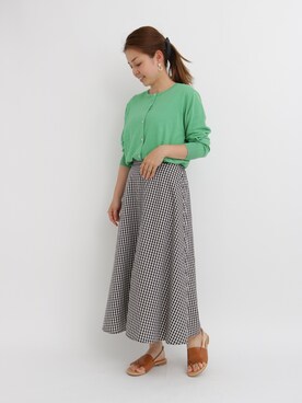 「ロンクスカート」｜「アイテム（その他）」を使った、✳︎ｆｕｋｕ✳︎さん（レディース・158cm）の春コーディネート