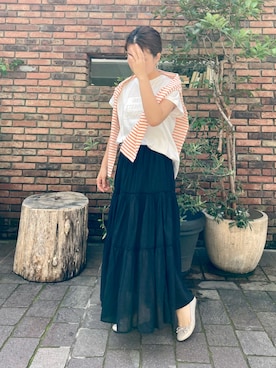 「シンフルコーデ」｜「アイテム（その他）」を使った、✳︎ｆｕｋｕ✳︎さん（レディース・158cm）の春コーディネート