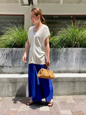 「Te chichi CLASSIC（テチチクラシック）のアイテム」を使った、✳︎ｆｕｋｕ✳︎さん（レディース・158cm）の夏コーディネート