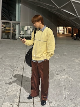 「チェック」｜翔太郎さん（メンズ・175cm・10代）の秋コーディネート