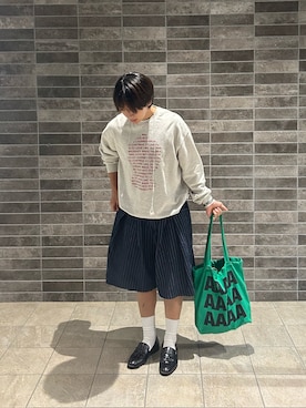 「アイテム（レッグウェア）」を使った、翔太郎さん（メンズ・175cm・20代）の秋コーディネート