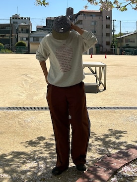 「UNDERSTATEMENTs（アンダーステイトメント）のアイテム」を使った、翔太郎さん（メンズ・175cm）の春コーディネート