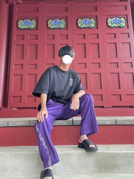 「BAD BOY（バッドボーイ）のアイテム」を使った、ひかるさん（メンズ・167cm）の夏コーディネート