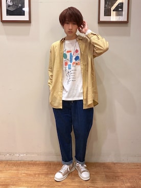 「SHOO・LA・RUE（シューラルー）のアイテム」を使った、いましさん（メンズ・169cm）の春コーディネート