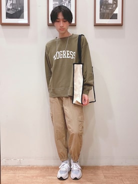 「USAコットン」｜いましさん（メンズ・169cm）の秋コーディネート