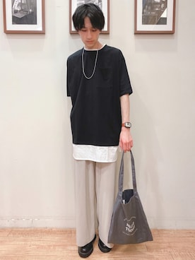 「USAコットン」｜いましさん（メンズ・169cm）の夏コーディネート