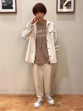 「SHOO・LA・RUE（シューラルー）のアイテム」を使った、いましさん（メンズ・169cm）の春コーディネート