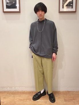 「DRESKIP（ドレスキップ）のアイテム（パンツ）」を使った、いましさん（メンズ・169cm）の冬コーディネート