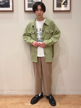 「DRESKIP（ドレスキップ）のアイテム（パンツ）」を使った、いましさん（メンズ・169cm）の冬コーディネート