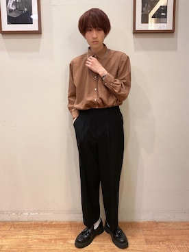 「DRESKIP（ドレスキップ）のアイテム」を使った、いましさん（メンズ・169cm）の春コーディネート