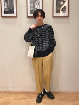 「DRESKIP（ドレスキップ）のアイテム（パンツ）」を使った、いましさん（メンズ・169cm）の冬コーディネート