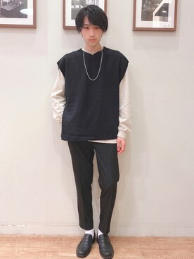 「USAコットン」｜いましさん（メンズ・169cm）の秋コーディネート