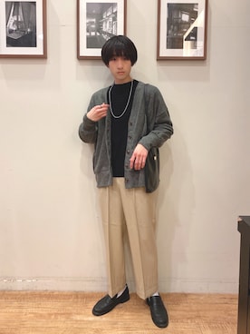 「DRESKIP（ドレスキップ）のアイテム（トップス）」を使った、いましさん（メンズ・169cm）の冬コーディネート