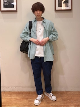 「SHOO・LA・RUE（シューラルー）のアイテム」を使った、いましさん（メンズ・169cm）の春コーディネート