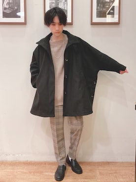 「DRESKIP（ドレスキップ）のアイテム（その他アウター）」を使った、いましさん（メンズ・169cm）の秋コーディネート