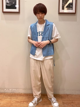 デニムジレ のメンズ人気ファッションコーディネート Wear
