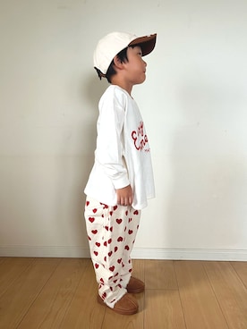「アイテム（パンツ）」を使った、桜さん（キッズ・110cm）の秋コーディネート