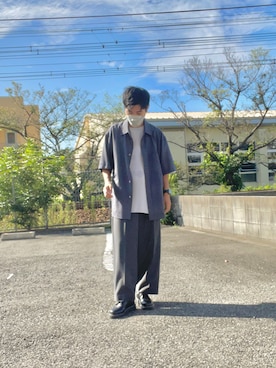 「Dr. Martens（ドクターマーチン）のDr.Martens / ドクターマーチン 1461 3EYE GIBSON SHOE 3ホール ギブソン シューズ ブーツ（ブーツ）」を使った、enokiさん（メンズ・167cm）の秋コーディネート