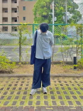 「EDDEN ELLEN（エデンエレン）のアイテム（シャツ/ブラウス）」を使った、enokiさん（メンズ・167cm）の夏コーディネート