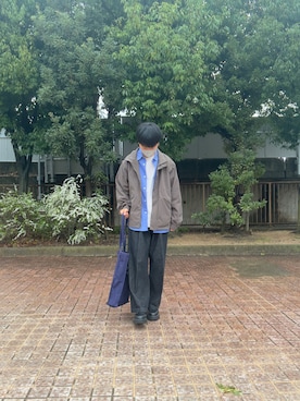 「春服デビュー宣言」｜「アイテム（セットアップ）」を使った、enokiさん（メンズ・167cm）の春コーディネート
