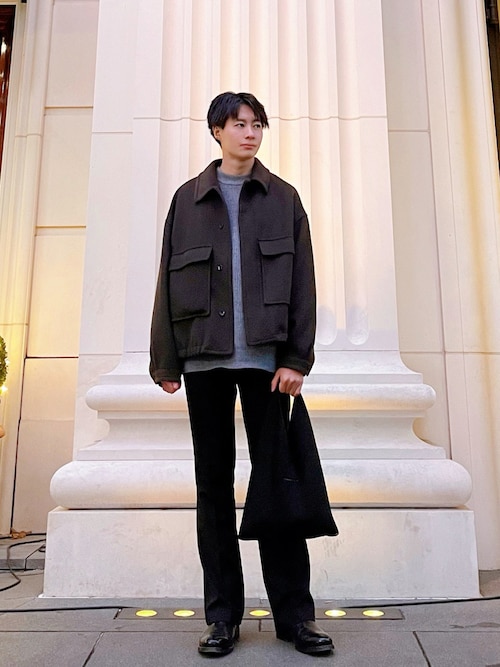 ラウンドトゥ レザー サイドゴアブーツ（ブーツ）｜LUCIUS（ルシウス