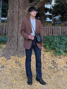 「Jieda（ジエダ）のアイテム」を使った、ryuさん（メンズ・170cm）の冬コーディネート