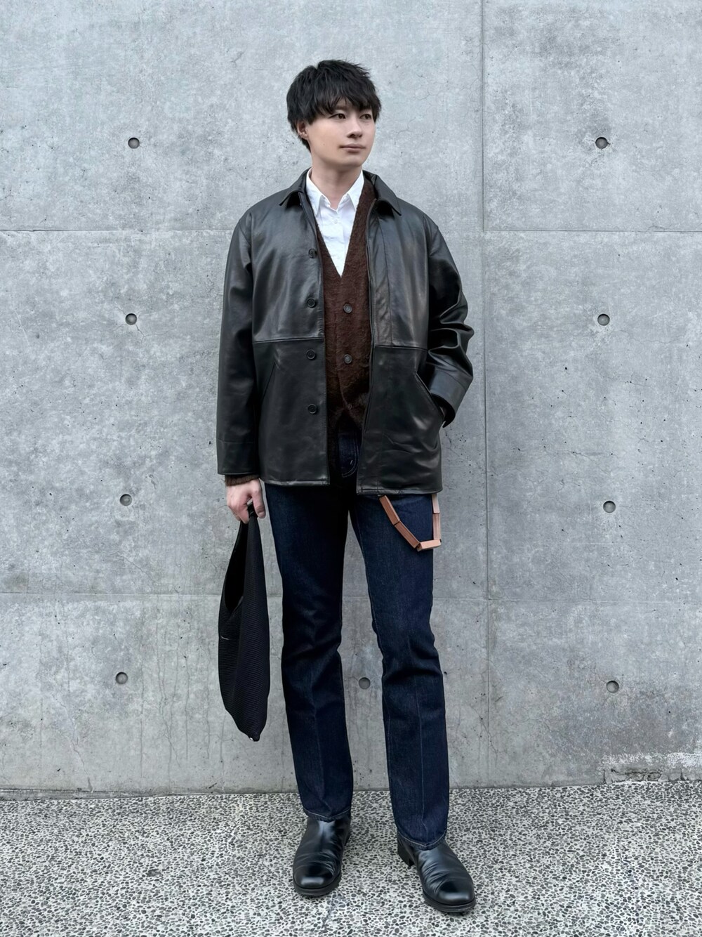 FREAK'S STORE/フリークスストア Calf Leather ミニマル カーコート