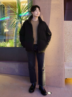 「アイテム（キーホルダー）」を使った、ryuさん（メンズ・170cm）の冬コーディネート