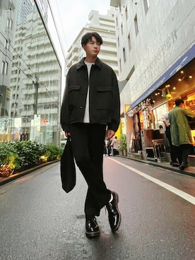「G.O.C（ジーオーシー）のアイテム（パンツ）」を使った、ryuさん（メンズ・170cm）の冬コーディネート