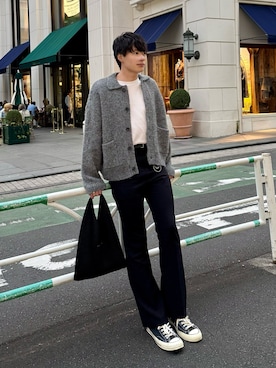 「アイテム（ハンドバッグ）」を使った、ryuさん（メンズ・170cm）の秋コーディネート