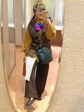 「アイテム（その他シューズ）」を使った、kokeshiiiiiiさん（レディース・159cm）の秋コーディネート