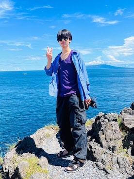 「NOLLEY’S（ノーリーズ）のアイテム」を使った、KAITOさん（メンズ・163cm）の夏コーディネート