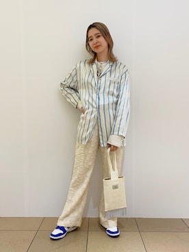 「RBS（アールビーエス）のアイテム」を使った、コウノナホさん（レディース・164cm）の冬コーディネート