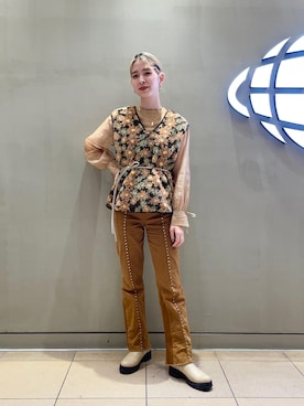 BEAMS BOY / ボーイ ジャカード ボア プルオーバー ベストを使った人気