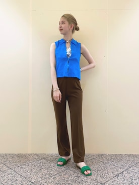 「77circa」｜コウノナホさん（レディース・164cm）の春コーディネート