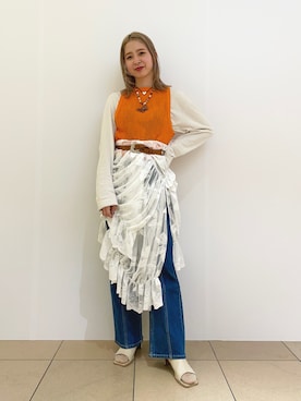 コウノナホさん（レディース・164cm）の春コーディネート