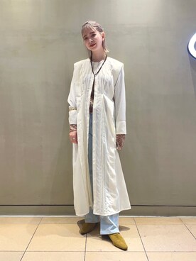 「アイテム（その他シューズ）」を使った、コウノナホさん（レディース・164cm）の夏コーディネート