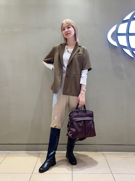 コウノナホさん（レディース・164cm）の秋コーディネート