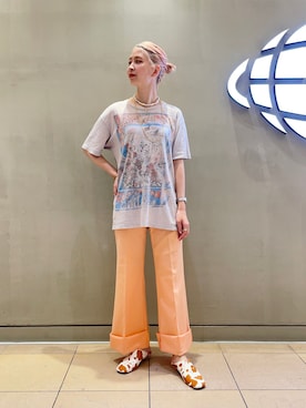 「カウ柄」｜コウノナホさん（レディース・164cm）の夏コーディネート