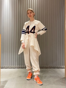 「ナンバリングT」｜コウノナホさん（レディース・164cm・20代）の春コーディネート