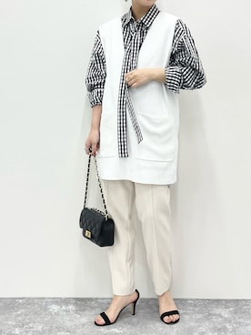 「チェーンバッグ」｜nol nakamuraさん（レディース・153cm）の冬コーディネート