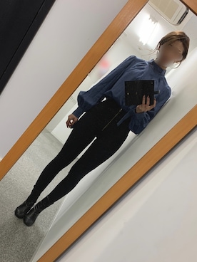 「CELINE（セリーヌ）のアイテム（PC・スマホグッズ/家電）」を使った、Sawさん（レディース・159cm）の冬コーディネート